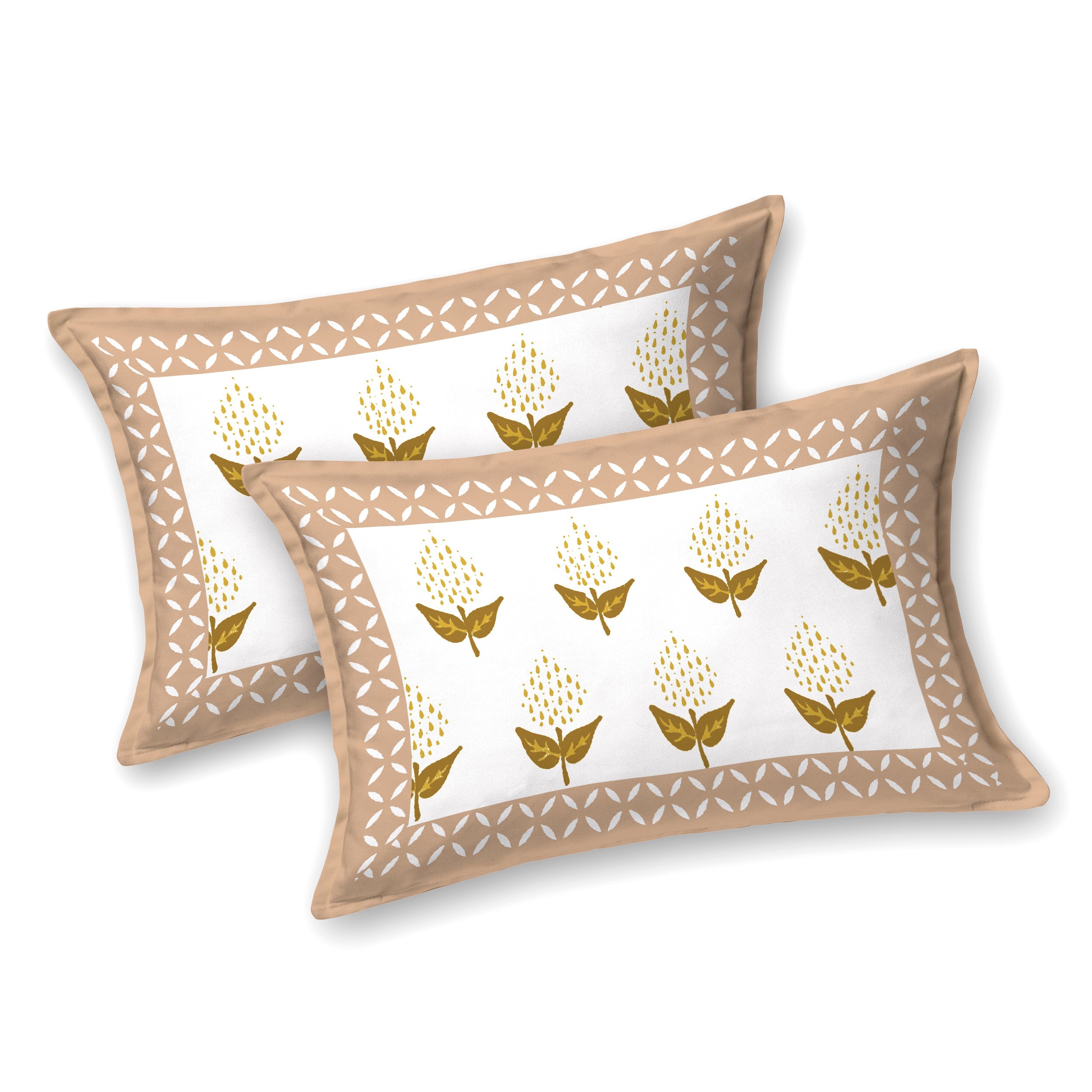 90X108 Inch King Size Pure Cotton 250 TC Premium  Bedsheet with 2 Pillow Covers
