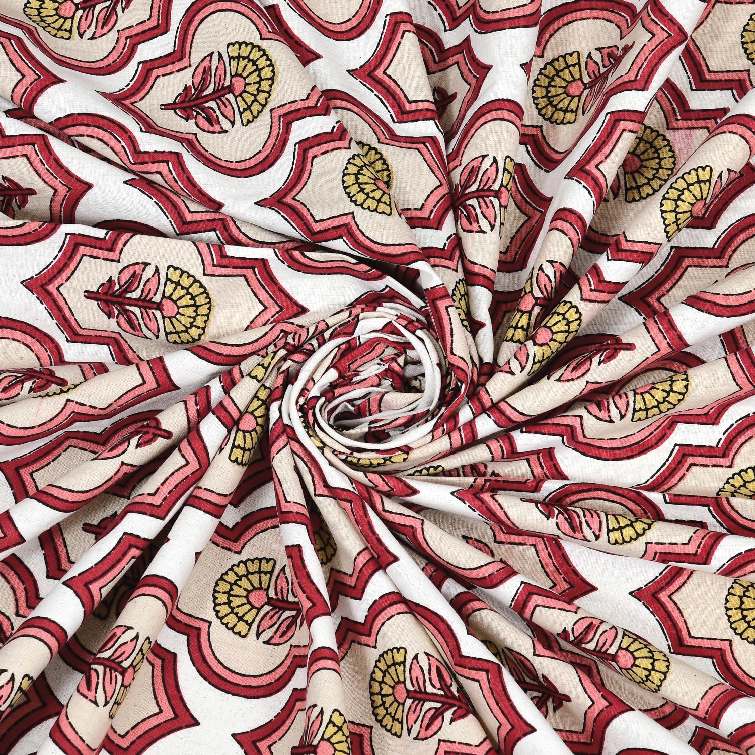 PHULKARI 90*108 Inch Premium Quality DOUBLE Bedsheet with 2 Pillow Covers (17*27 Inch)