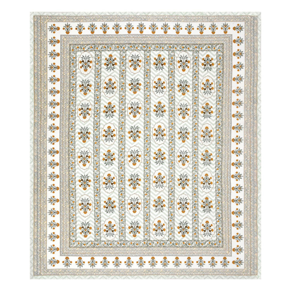 PHULKARI 90*108 Inch Premium Quality DOUBLE Bedsheet with 2 Pillow Covers (17*27 Inch)
