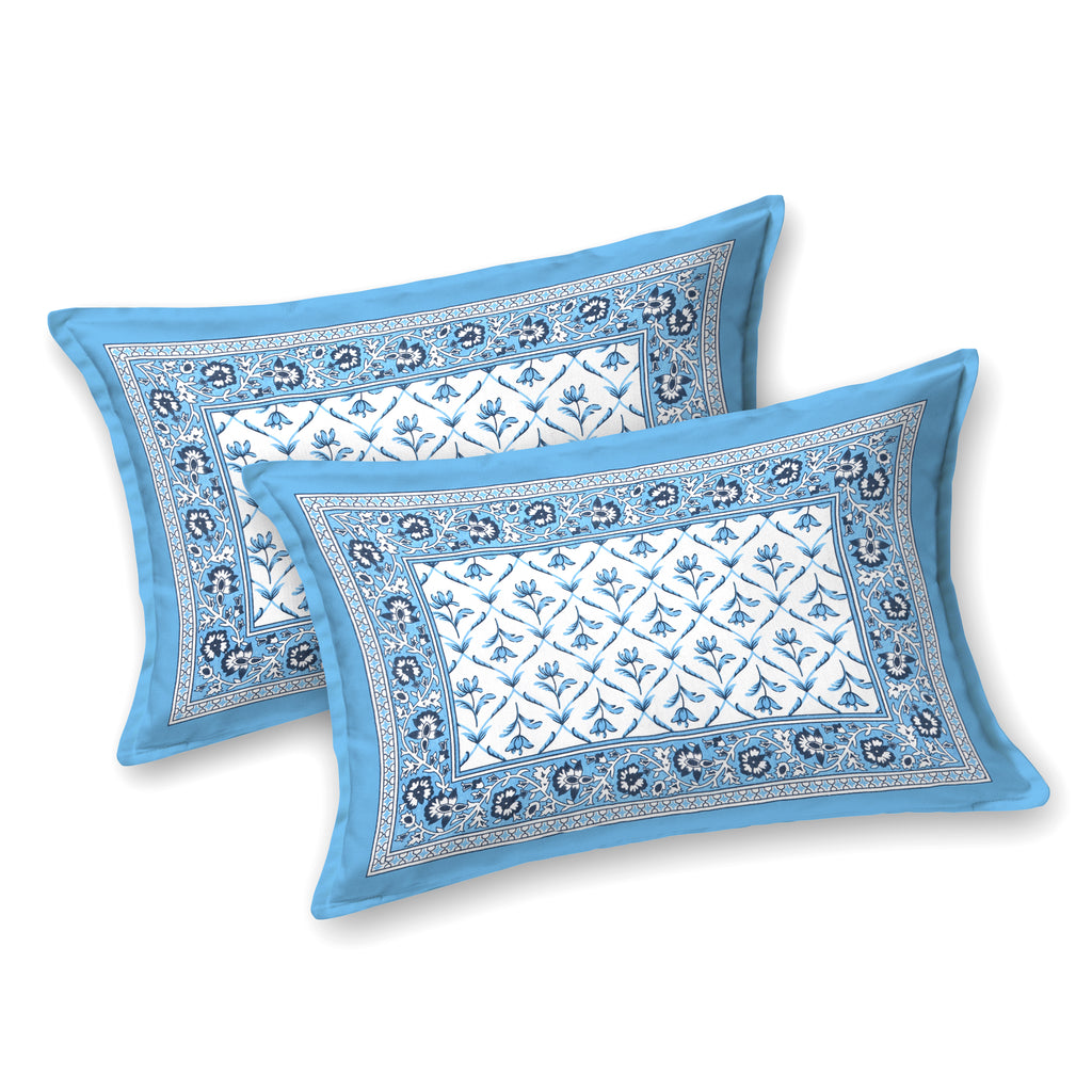 PHULKARI 90*108 Inch Premium Quality DOUBLE Bedsheet with 2 Pillow Covers (17*27 Inch) (Copy)