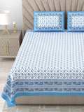 PHULKARI 90*108 Inch Premium Quality DOUBLE Bedsheet with 2 Pillow Covers (17*27 Inch) (Copy)