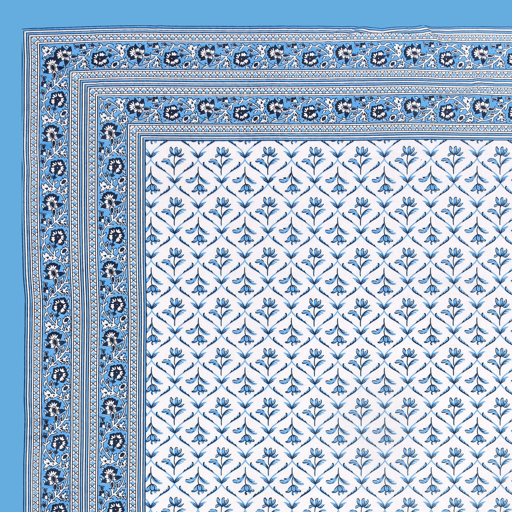PHULKARI 90*108 Inch Premium Quality DOUBLE Bedsheet with 2 Pillow Covers (17*27 Inch) (Copy)