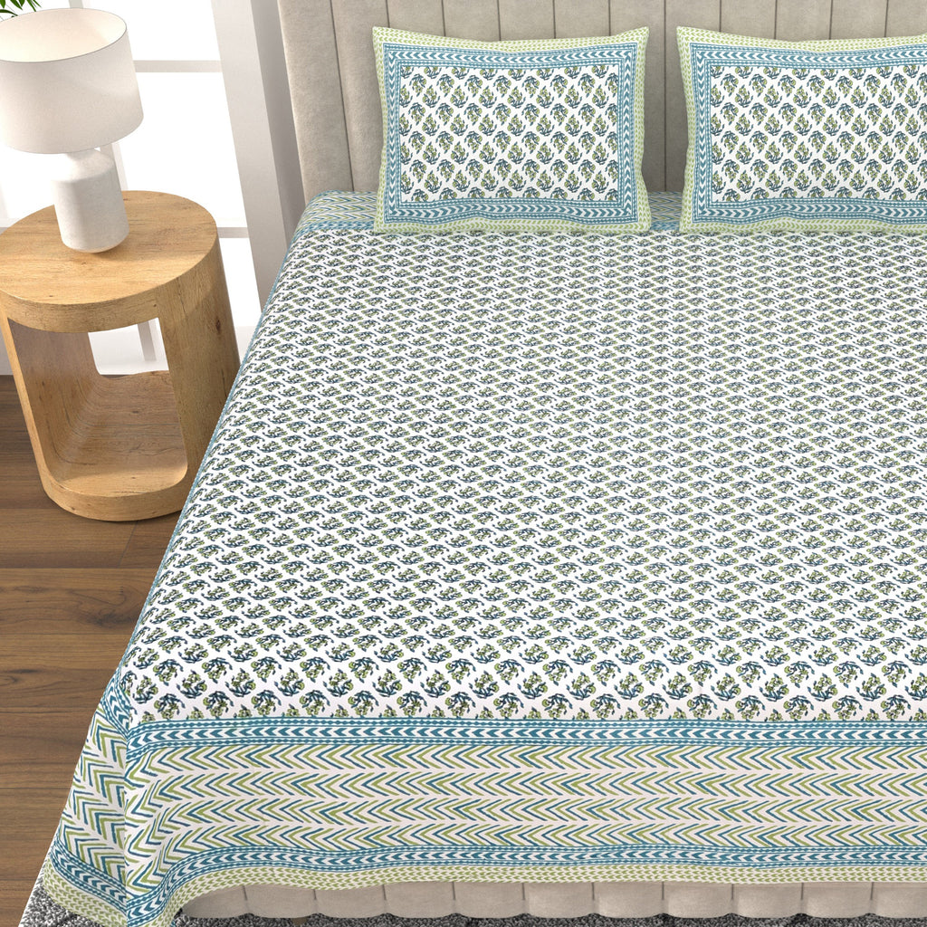 Elegance 90*108 Inch Premium Quality King Size Bedsheet with 2 Pillow Covers (17*27 Inch)