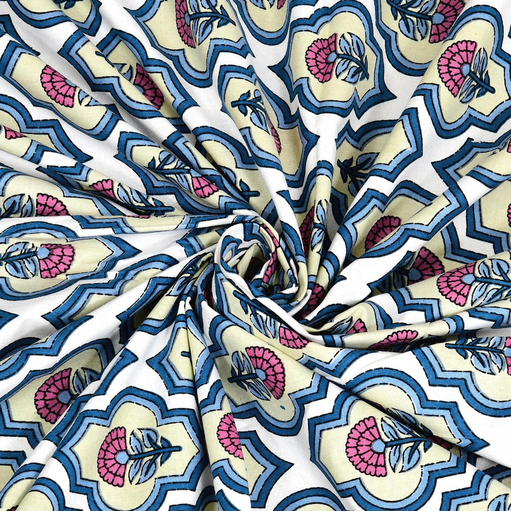 PHULKARI 90*108 Inch Premium Quality DOUBLE Bedsheet with 2 Pillow Covers (17*27 Inch)