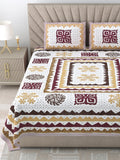 Premium 250 TC Cotton Bedsheet | Ultra-Comfort King Size | Stylish Design with 2 Pillow Covers